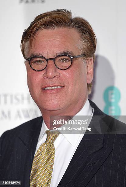 Aaron Sorkin attends the Lancome BAFTA nominees party at Kensington Palace on February 13, 2016 in London, England.