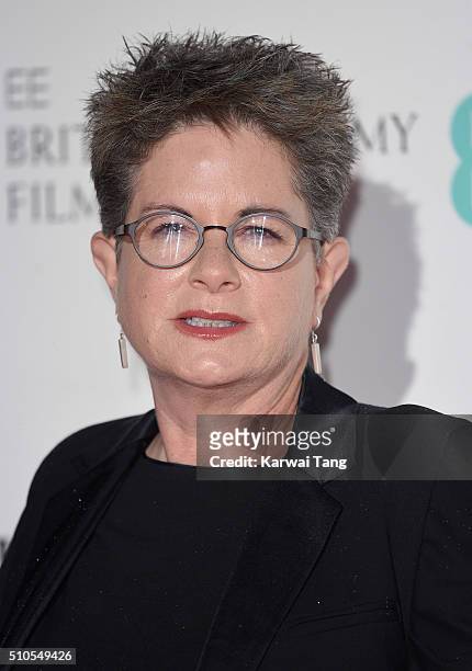 Phyllis Nagy attends the Lancome BAFTA nominees party at Kensington Palace on February 13, 2016 in London, England.