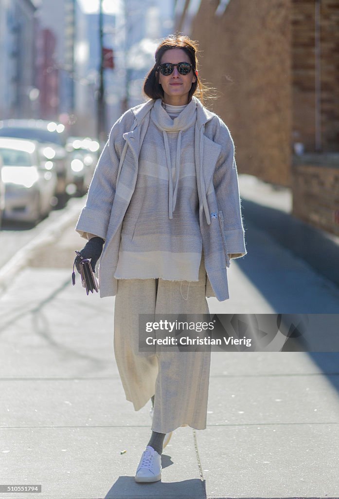 Street Style - Day 4 - New York Fashion Week: Women's Fall/Winter 2016