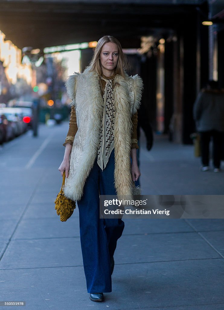 Street Style - Day 4 - New York Fashion Week: Women's Fall/Winter 2016