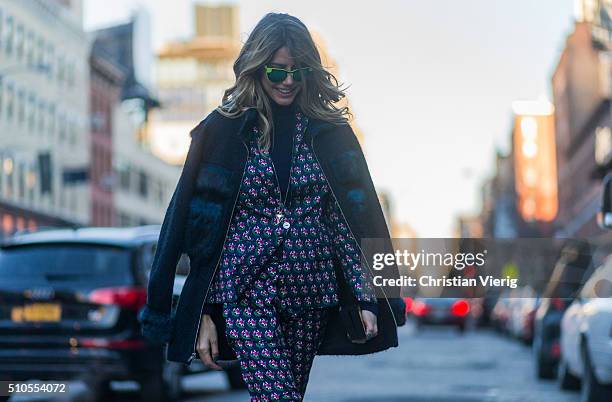 Martha Graeff seen outside Diane von Furstenberg during New York Fashion Week: Women's Fall/Winter 2016 on February 14, 2016 in New York City.