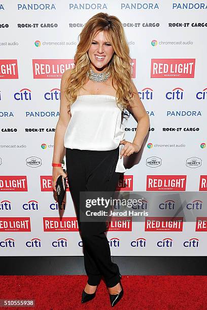 Carly Robyn Green attends the Red Light Management Grammy after party presented by Citi at the Mondrian Hotel on February 15, 2016 in Los Angeles,...