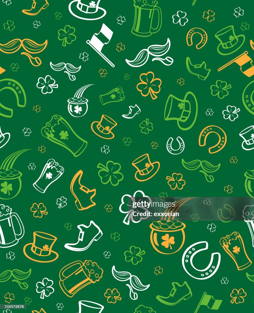 Patrik Pattern Seamless St Patricks Day Pattern High-Res Vector Graphic - Getty Images
