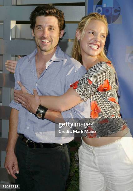 Actor Patrick Dempsey and actress Katherine Heigl attends the "ABC Television Network 2004 Summer Press Tour All-Star Party" at the C2 Caf? July 13,...