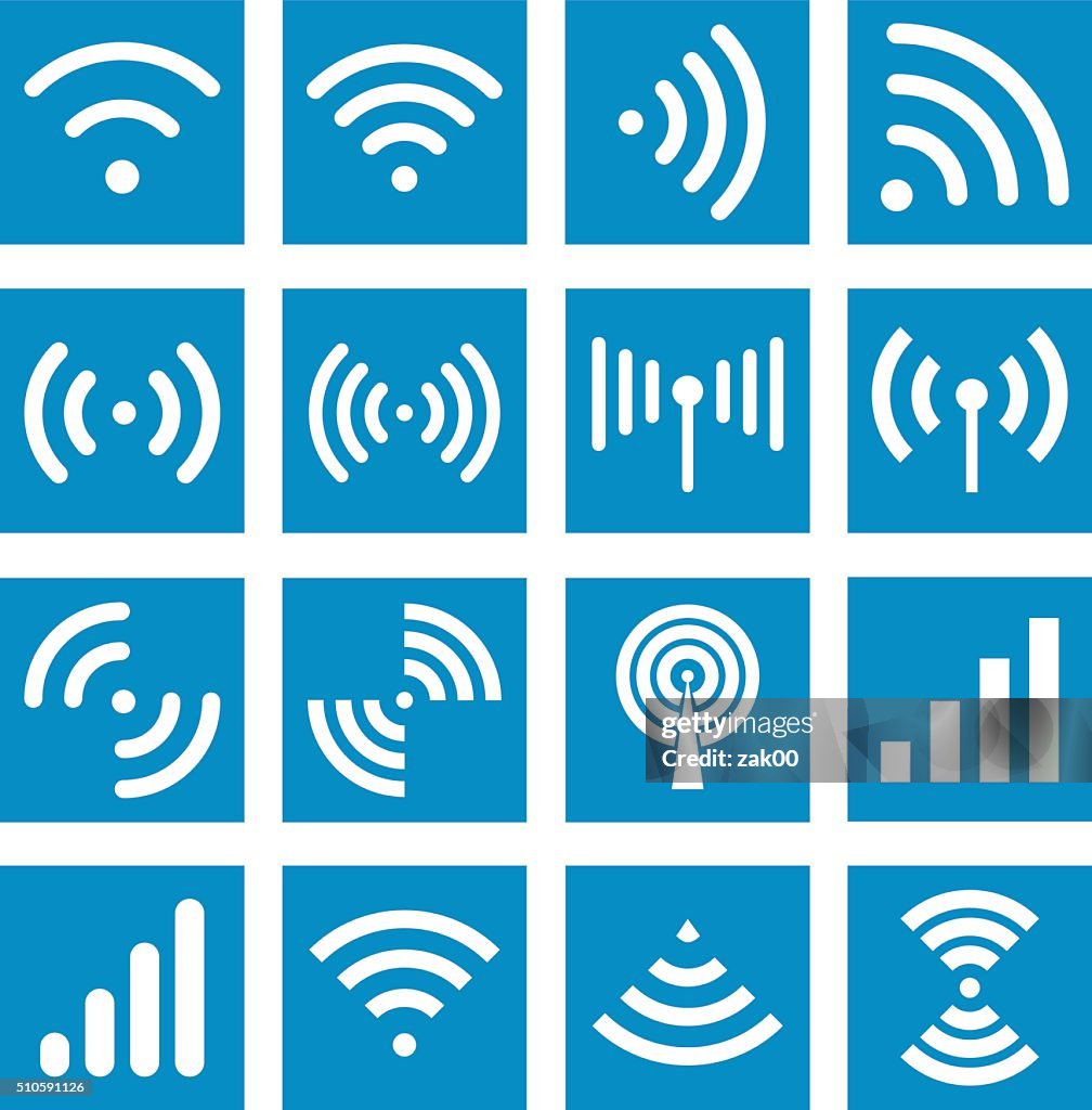 Wifi icons - Illustration