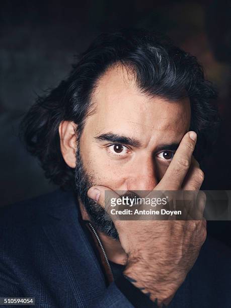 Director Pablo Trapero is photographed for Trois couleurs on September 15, 2015 in Paris, France.