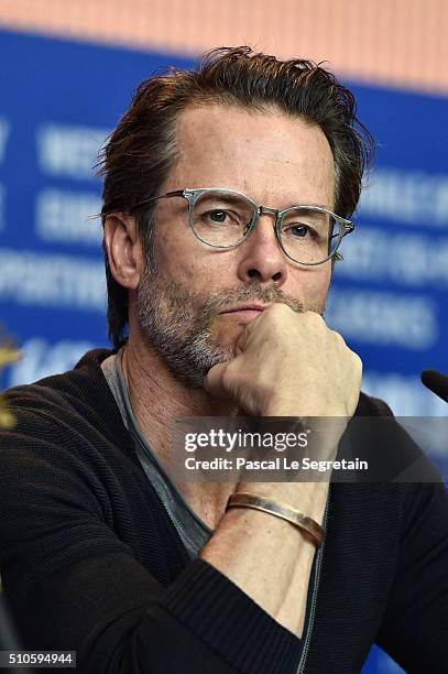 Actor Guy Pearce attends the 'Genius' press conference during the 66th Berlinale International Film Festival Berlin at Grand Hyatt Hotel on February...