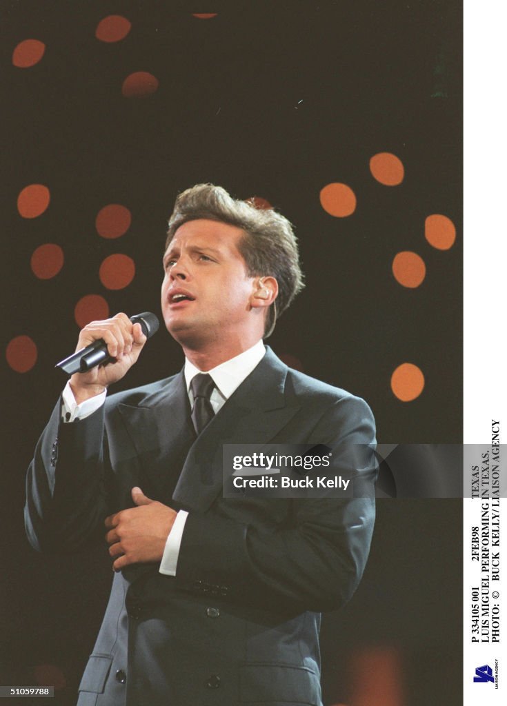 Texas Luis Miguel Performing In Texas Photo: Buck Kelly/ Liaison Agency