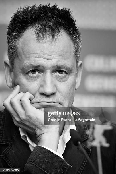 An alternative view of Michael Grandage attending the 'Genius' press conference during the 66th Berlinale International Film Festival on February 16,...