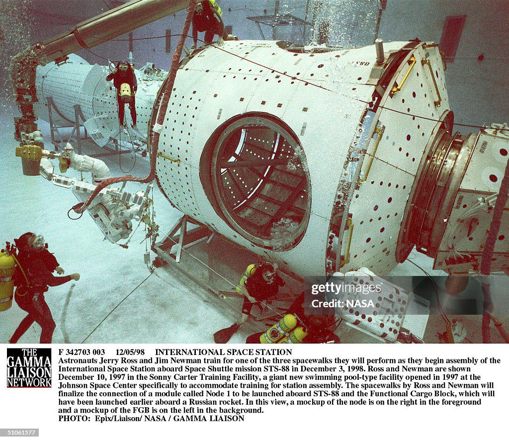 International Space Station Astronauts Jerry Ross And Jim Newman Train For One