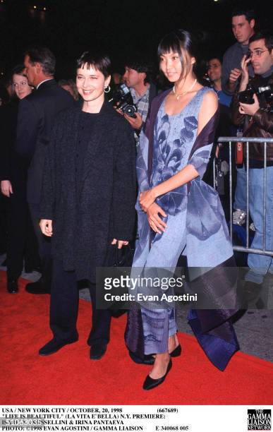 Usa / New York City / October 1998 "Life Is Beautiful" N.Y. Premiere: Iisabella Rossellini & Irina Pantaeva