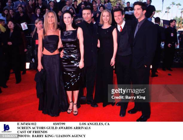 Los Angeles, Ca Screen Actors Guild Awards Arrivals Cast Of Friends