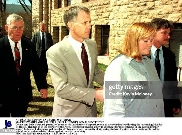 Dennis And Judy Shepard Parents Of Murder Victim Matthew Shepard Return To The Courthouse Followin Dennis And Judy Shepard Parents Of Murder Victim Matthew Shepard Return To The Courthouse Followin