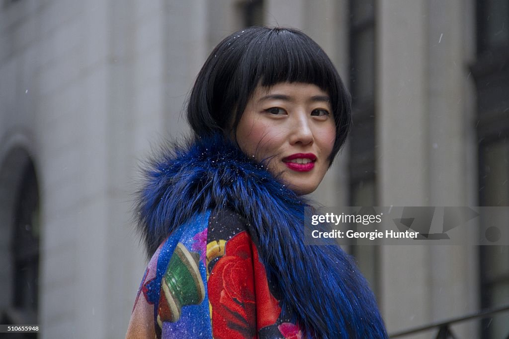 Street Style - Day 5 - New York Fashion Week: Women's Fall/Winter 2016