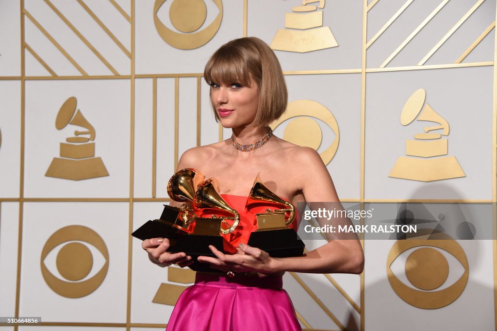 TOPSHOT-US-GRAMMY-PRESS ROOM