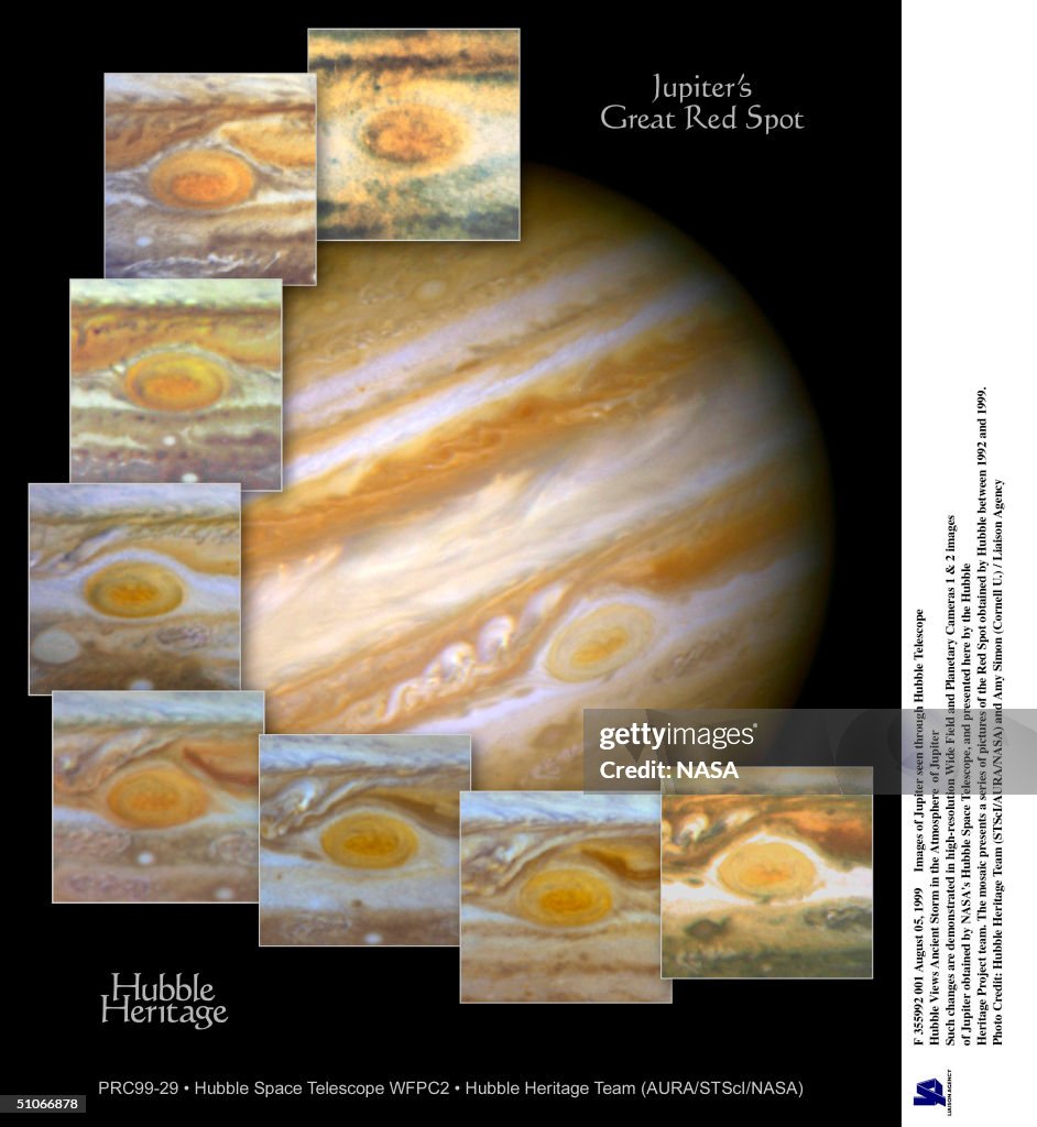 Images Of Jupiter Seen Through Hubble Telescope