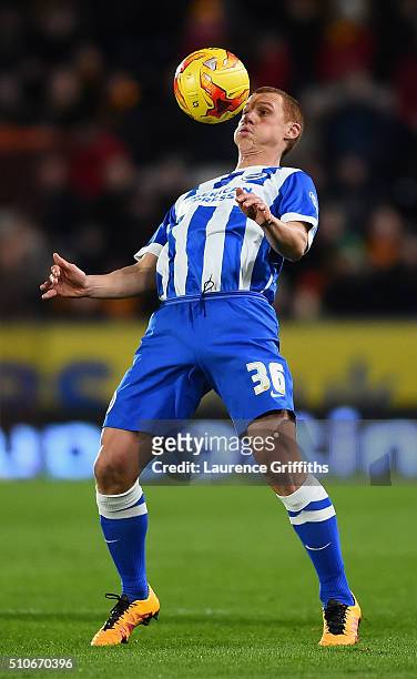 Steve Sidwell of Brighton and Hove Albion in action during the Sky Bet Championship match between Hull City and Brighton and Hove Albion at KC...