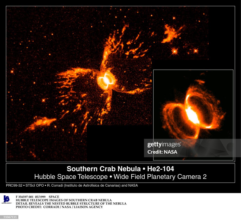 Space Hubble Telescope Images Of Southern Crab Nebula Detail Reveals The Nested
