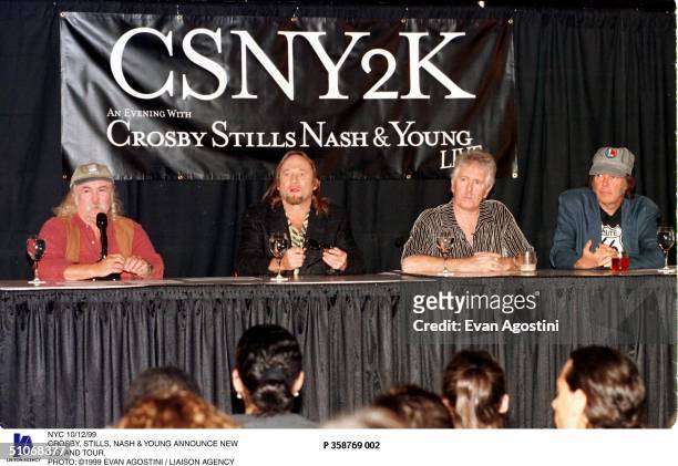 Nyc 10/12/99 Crosby, Stills, Nash & Young Announce New C.D. And Tour.