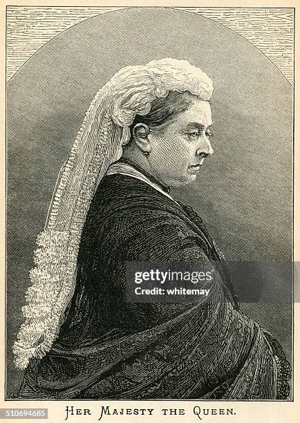 her majesty, queen victoria - wrap stock illustrations