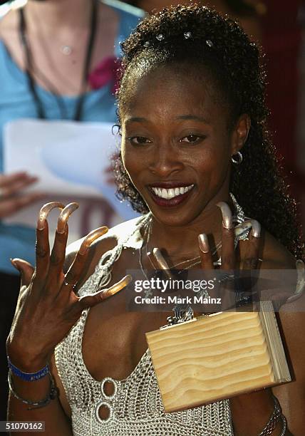Track and Field athlete Gail Devers attends the 12th Annual ESPY Awards held at the Kodak Theatre on July 14, 2004 in Hollywood, California. This...