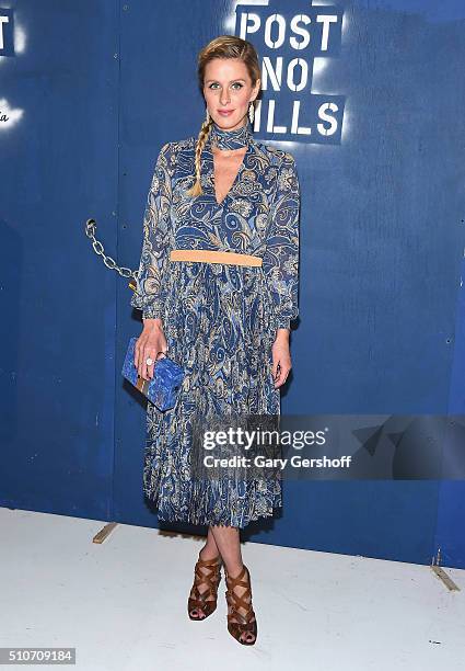 Nicky Hilton attends the Alice + Olivia by Stacey Bendet presentation during New York Fashion Week Fall 2016 at The Gallery, Skylight at Clarkson Sq...