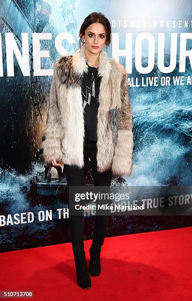 Lucy Watson attends 'The Finest Hours' Gala Premiere at Ham Yard Hotel on February 16, 2016 in London, England.