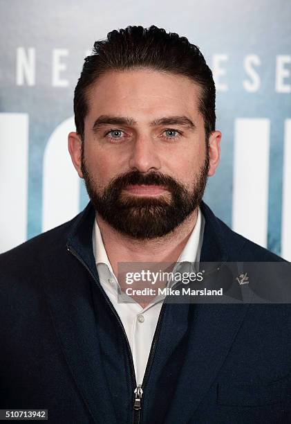 Matthew Ollerton attends 'The Finest Hours' Gala Premiere at Ham Yard Hotel on February 16, 2016 in London, England.