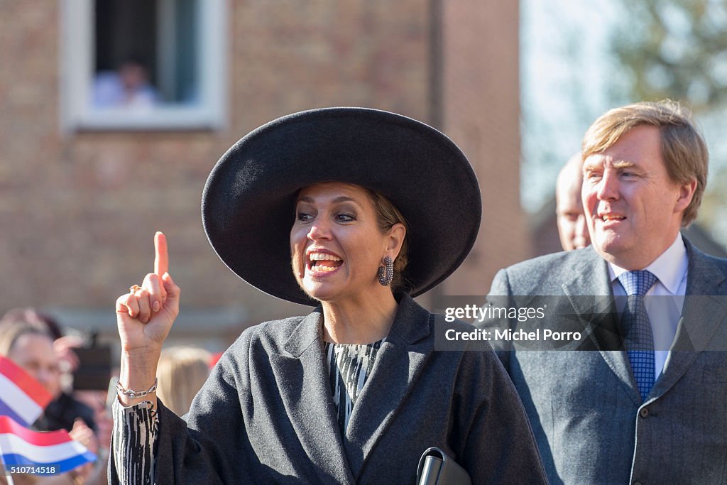 King Willem-Alexander and Queen Maxima Of The Netherlands Visit  Western Brabant