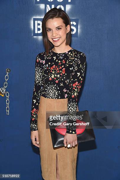 Internet personality Ingrid Nilsen attends the Alice + Olivia by Stacey Bendet presentation during New York Fashion Week Fall 2016 at The Gallery,...