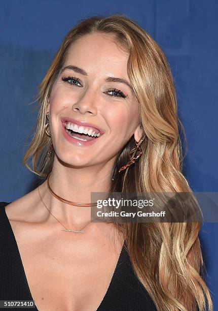 Miss USA 2015 Olivia Jordan attends the Alice + Olivia by Stacey Bendet presentation during New York Fashion Week Fall 2016 at The Gallery, Skylight...