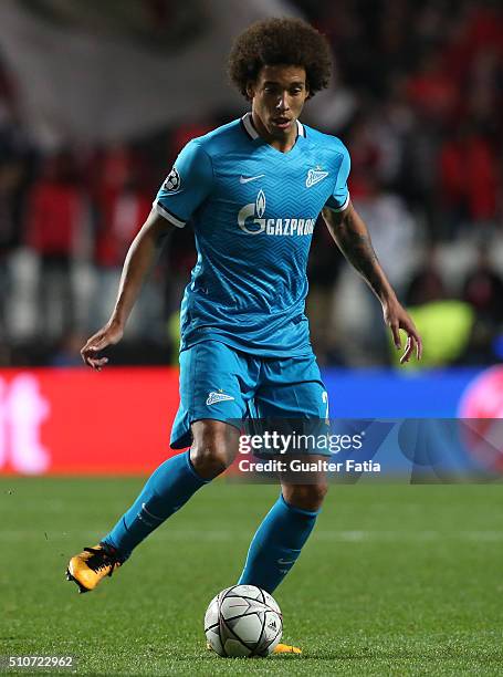 ZenitÕs midfielder from Belgium Axel Witsel in action during the UEFA Champions League Round of 16: First Leg match between SL Benfica and FC Zenit...