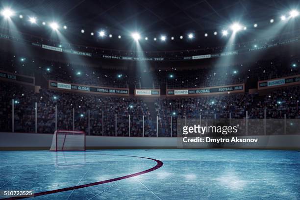 hockey arena - ice hockey stockfoto's en -beelden