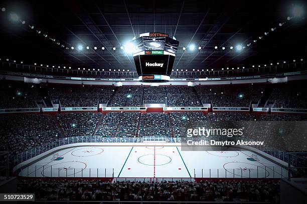 hockey arena - hockey stock pictures, royalty-free photos & images