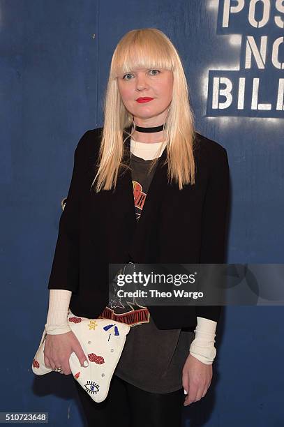 Fiona Byrne attends the alice + olivia by Stacey Bendet Fall 2016 presentation at The Gallery, Skylight at Clarkson Sq on February 16, 2016 in New...