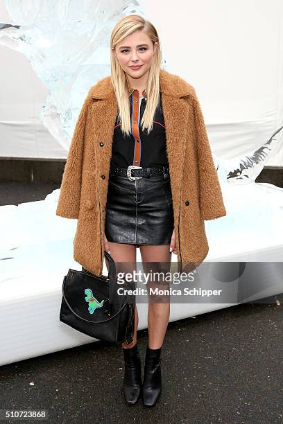 Actress Chloe Grace Moretz attends the Coach Fall 2016 Runway Show on February 16, 2016 in New York City.