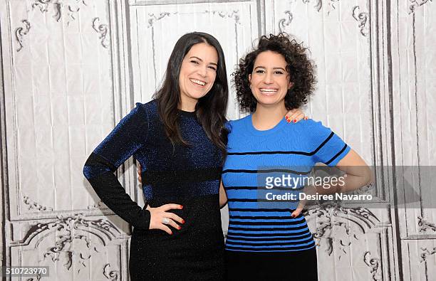 Abbi Jacobson and Ilana Glazer discuss season 3 of their critically-acclaimed Comedy Central show 'Broad City' during AOL Build Speaker Series at AOL...