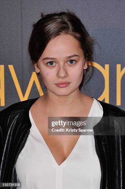Lucie Fagedet attends The Melty Future Awards 2016 at Le Grand Rex on February 16, 2016 in Paris, France.