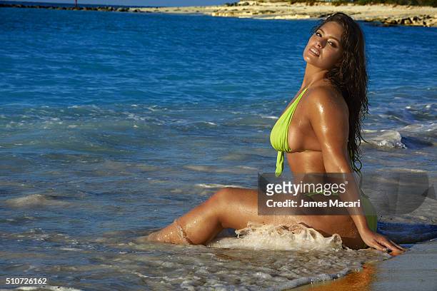 Swimsuit Issue 2016: Model Ashley Graham poses for the 2016 Sports Illustrated swimsuit issue on December 11, 2015 in Turks and Caicos. PUBLISHED...
