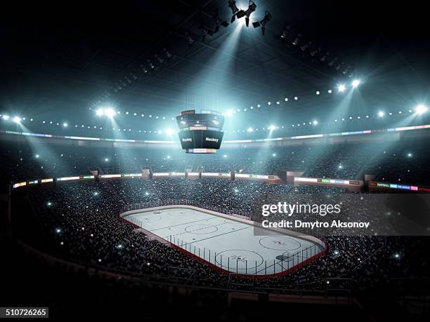 hockey arena - hockey stock pictures, royalty-free photos & images