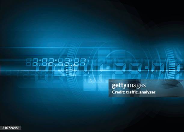 abstract technical background - numbers background stock illustrations