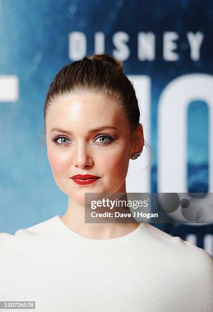 Holliday Grainger attends 'The Finest Hours' Gala Premiere at Ham Yard Hotel on February 16, 2016 in London, England.