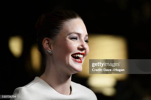 Holliday Grainger attends 'The Finest Hours' Gala Premiere at Ham Yard Hotel on February 16, 2016 in London, England.