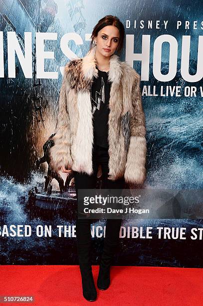 Lucy Watson attends 'The Finest Hours' Gala Premiere at Ham Yard Hotel on February 16, 2016 in London, England.