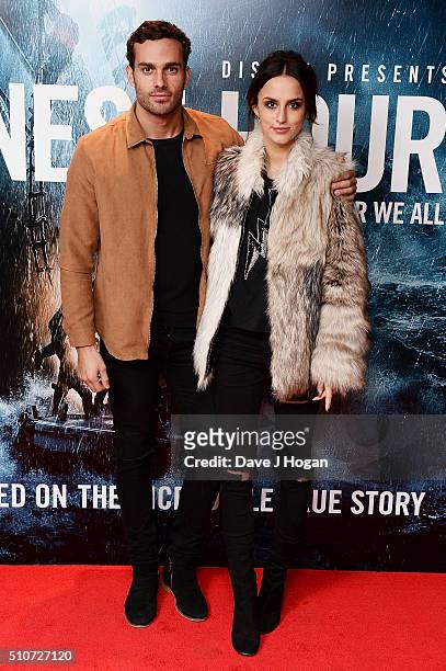 Lucy Watson and James Dunmore attend 'The Finest Hours' Gala Premiere at Ham Yard Hotel on February 16, 2016 in London, England.