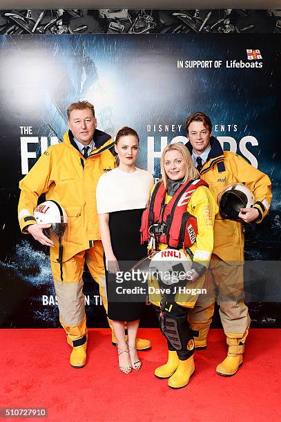 Craig Bunett, Holliday Grainger, Jade Cohen and Rudi Barman attend 'The Finest Hours' Gala Premiere at Ham Yard Hotel on February 16, 2016 in London,...