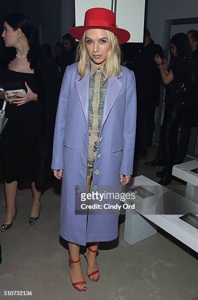 Musician ZZ Ward attends the Georgine Fall 2016 fashion show during New York Fashion Week: The Shows at The Gallery, Skylight at Clarkson Sq on...
