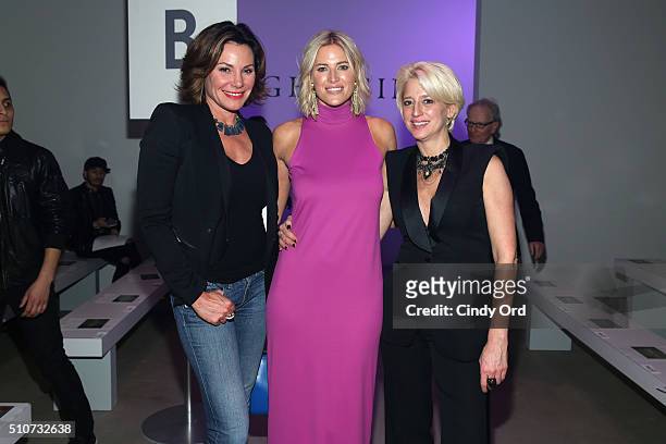 Reality stars Countress Luann de Lesseps, Kristen Taekman and Dorinda Medley attend the Georgine Fall 2016 fashion show during New York Fashion Week:...