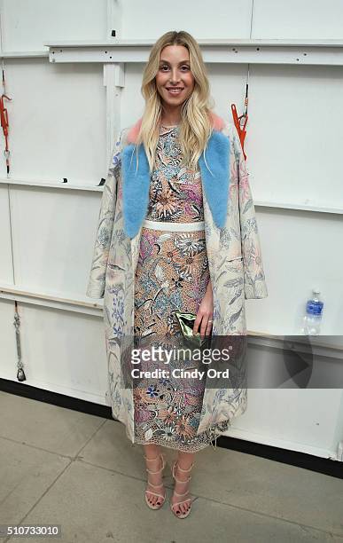 Personality Whitney Port attends the Georgine Fall 2016 fashion show during New York Fashion Week: The Shows at The Gallery, Skylight at Clarkson Sq...