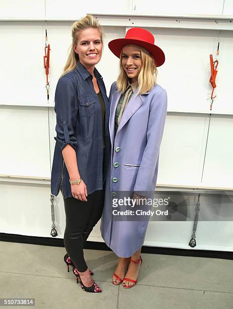 Fashion Designer Georgine Ratelband and Musician ZZ Ward attend the Georgine Fall 2016 fashion show during New York Fashion Week: The Shows at The...